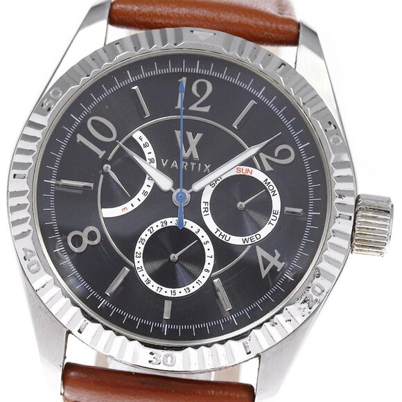 Share VARTIX Alive WA1VN Day-Date Power Reserve black Dial Automatic Men's_81883